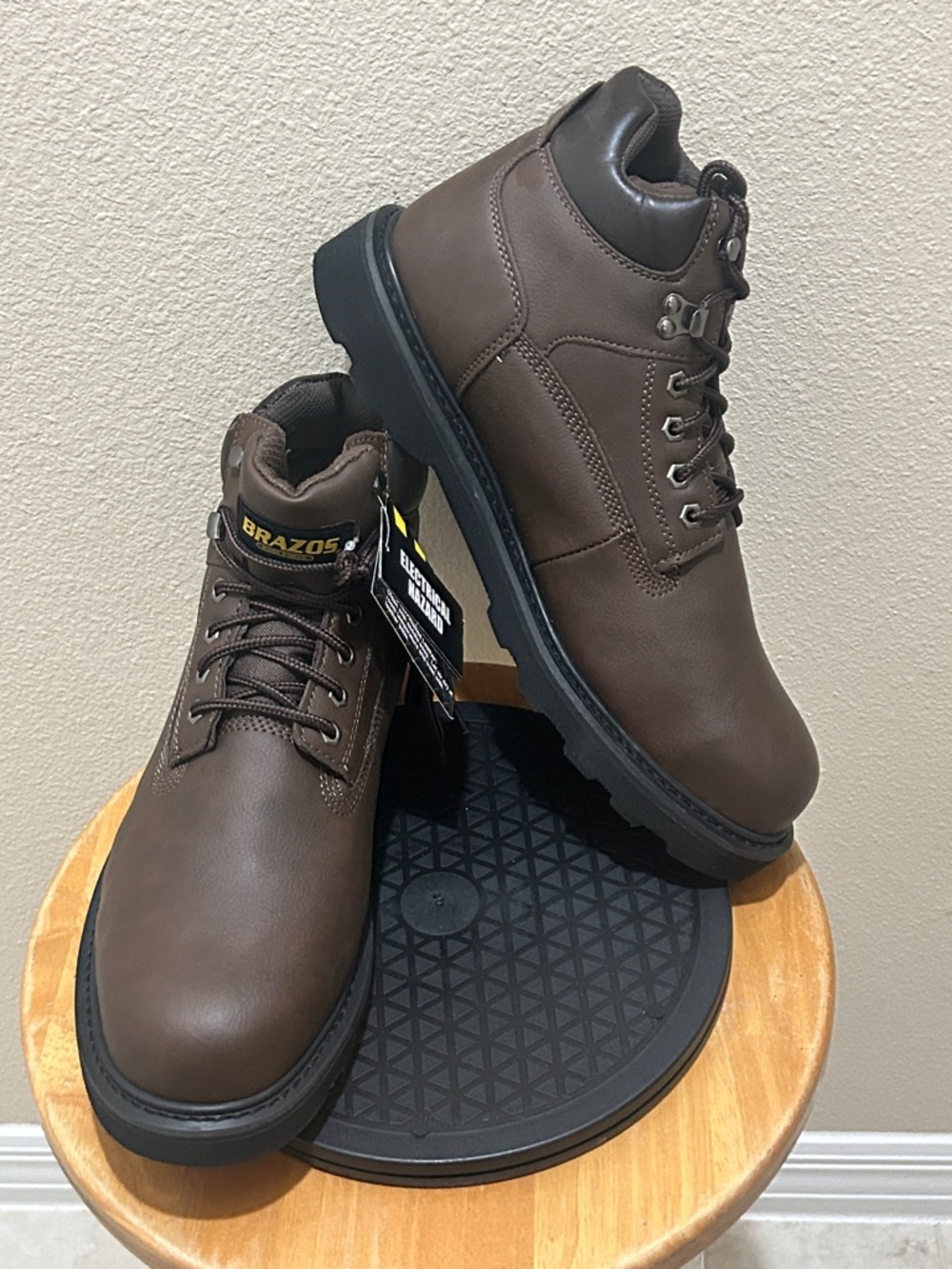 NWB Brazos Tradesman St Brown Steel Toe Boots FWBWWR7022